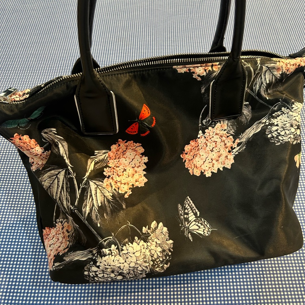 Ted Baker London Black and Pink Crossbody Bag